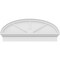 Ekena Millwork Elliptical 3 Spoke Architectural Grade PVC Combination Pediment, 40"W x 16-7/8"H x 2-3/4"P PEDPC040X170ELL03 - alternate 3